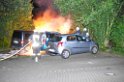 Wieder brennende Autos in Koeln Hoehenhaus P082